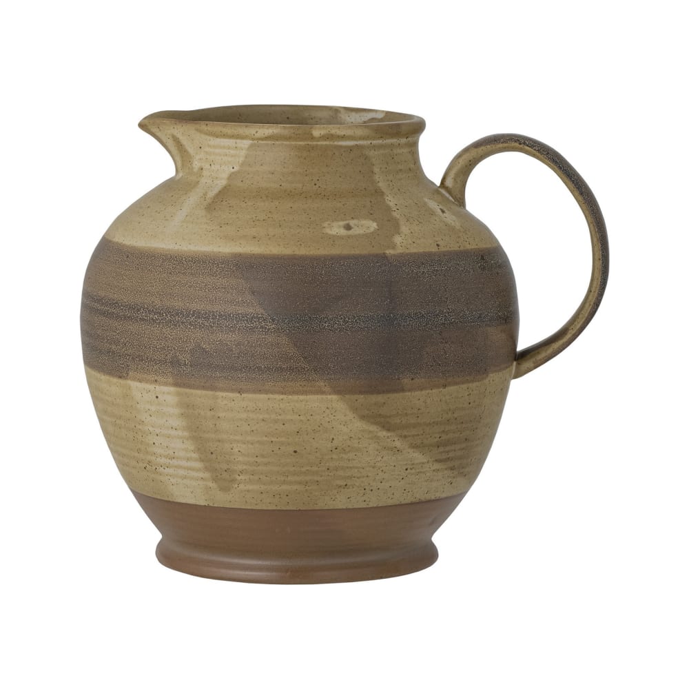 Bloomingville Krug aus Steingut in Taupe, braun - Steingut