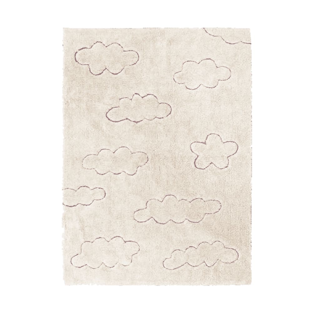 Alfombra lavable nube de algodón natural 120x160