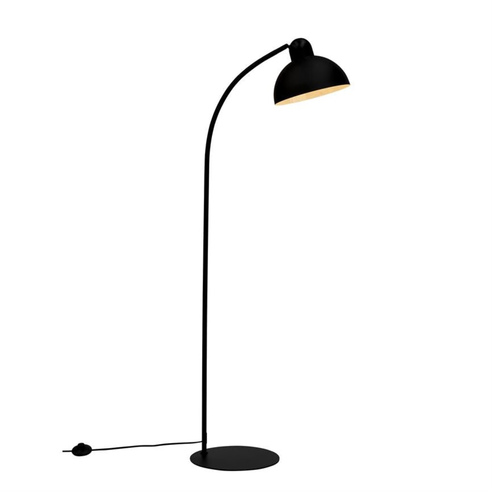 Lampadaire noir base plate en métal - Maisons du Monde