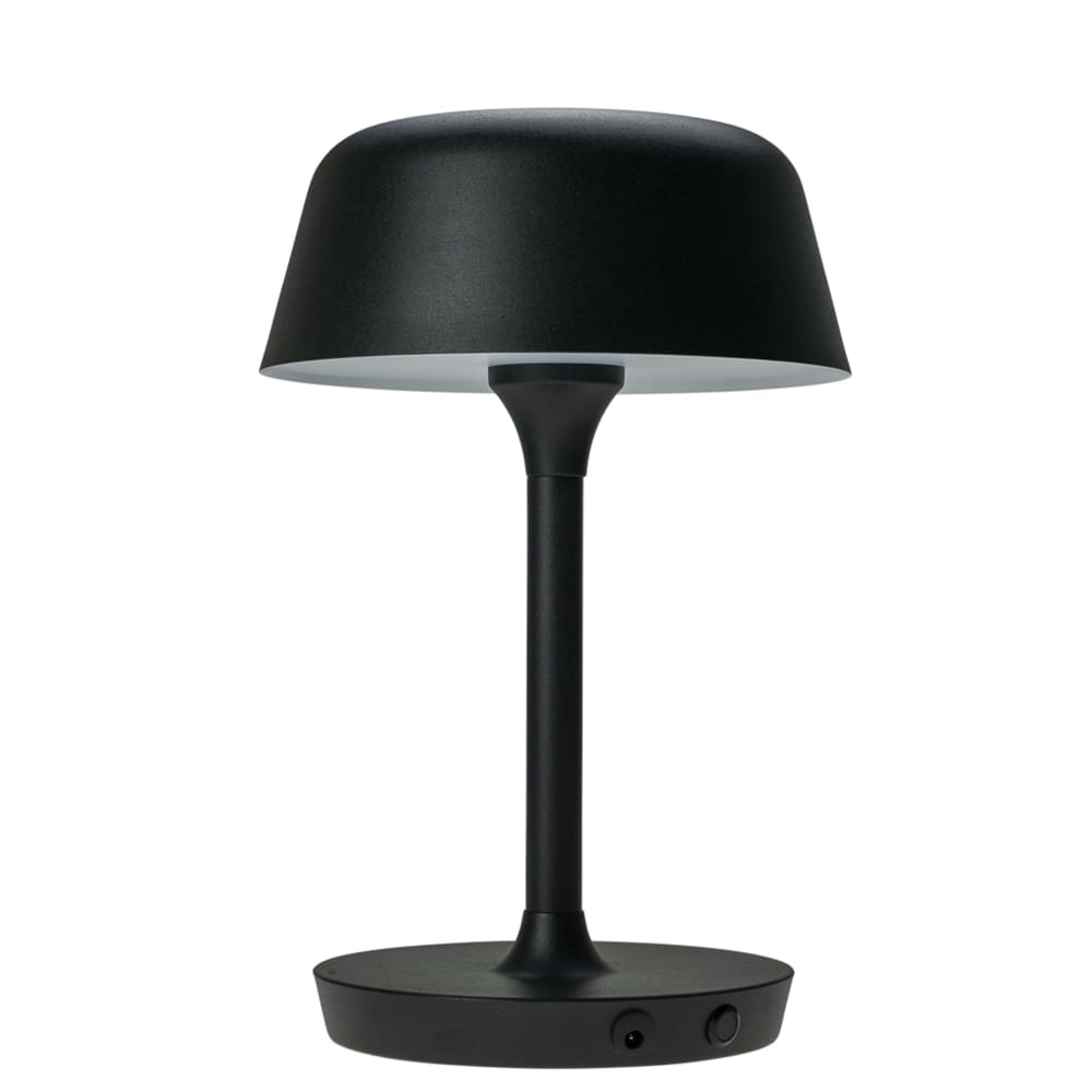 Lampe à poser en métal noir mat