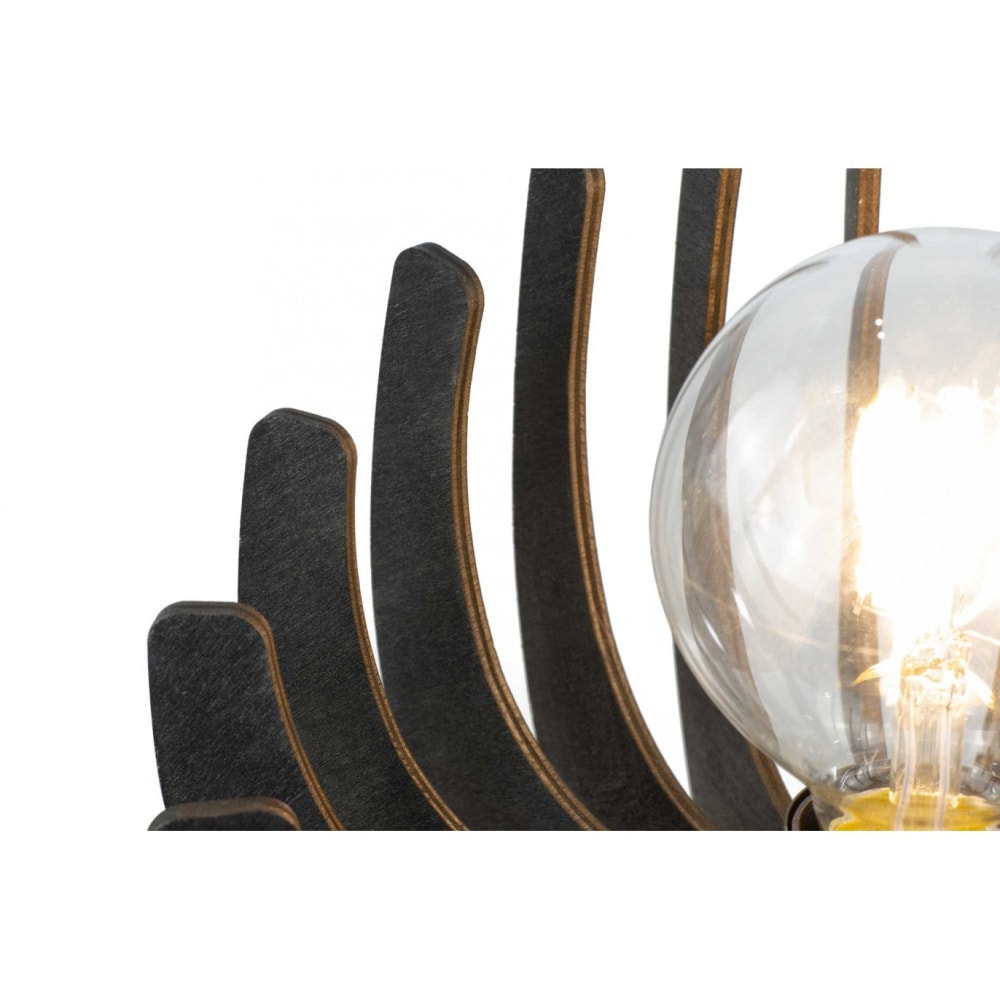 Lampe à poser en lamelles de bois — vue 4