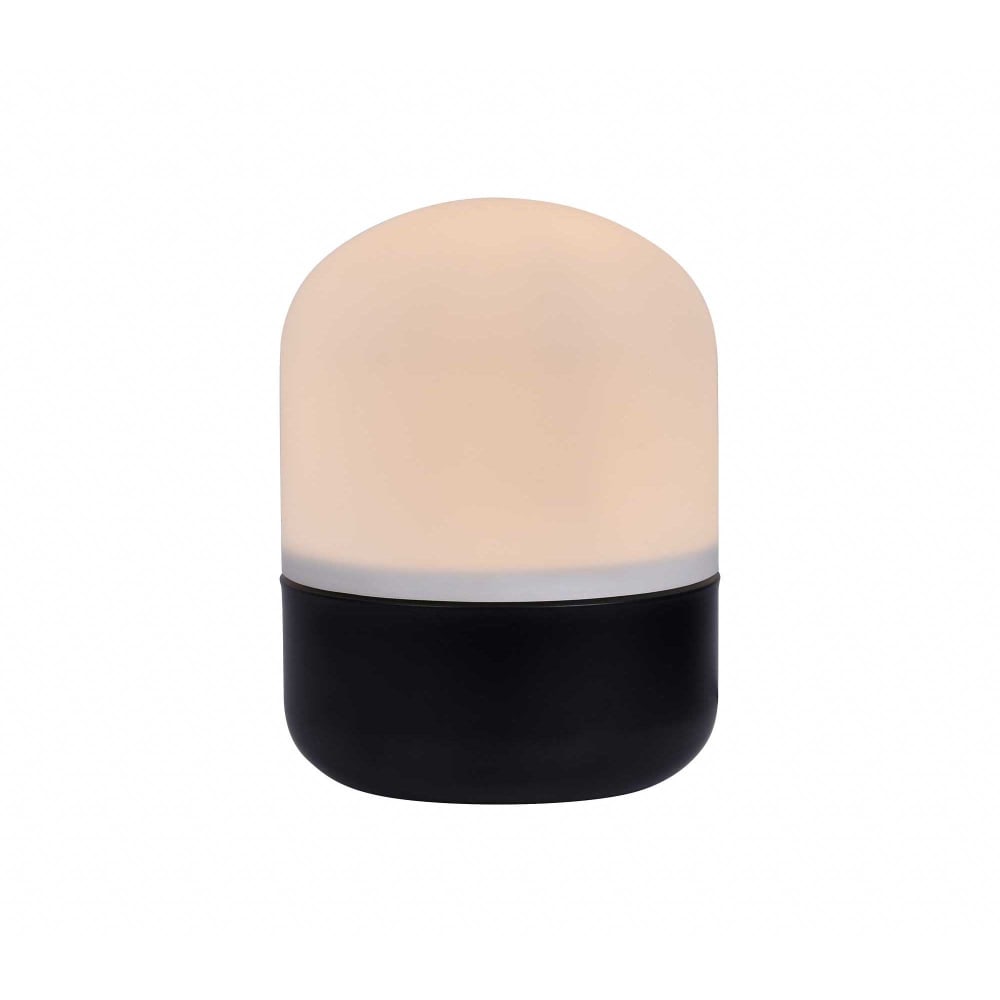 Lampe tactile en verre opaque et métal — vue 4