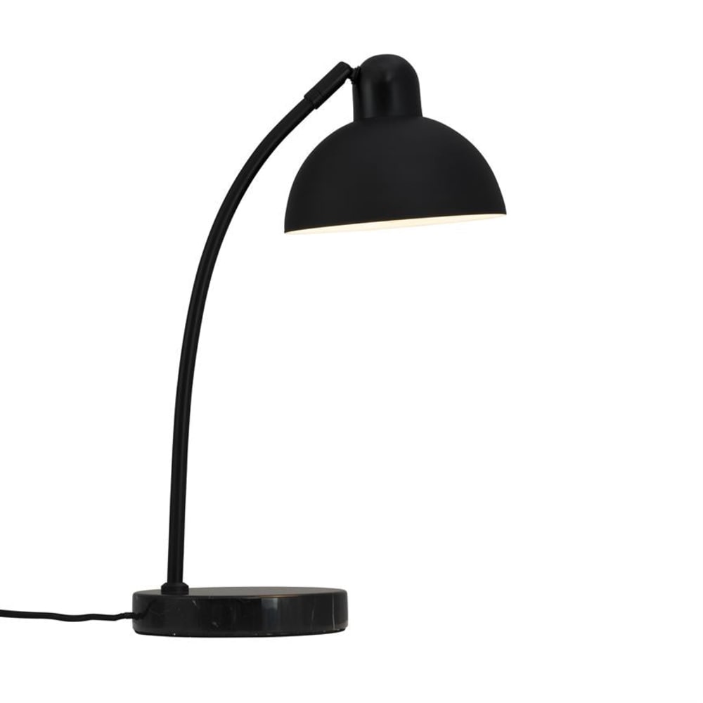 Lampe à poser marbre/noir en métal — vue 3