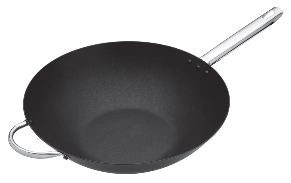 Wok 35,5cm en acero al carbono negro