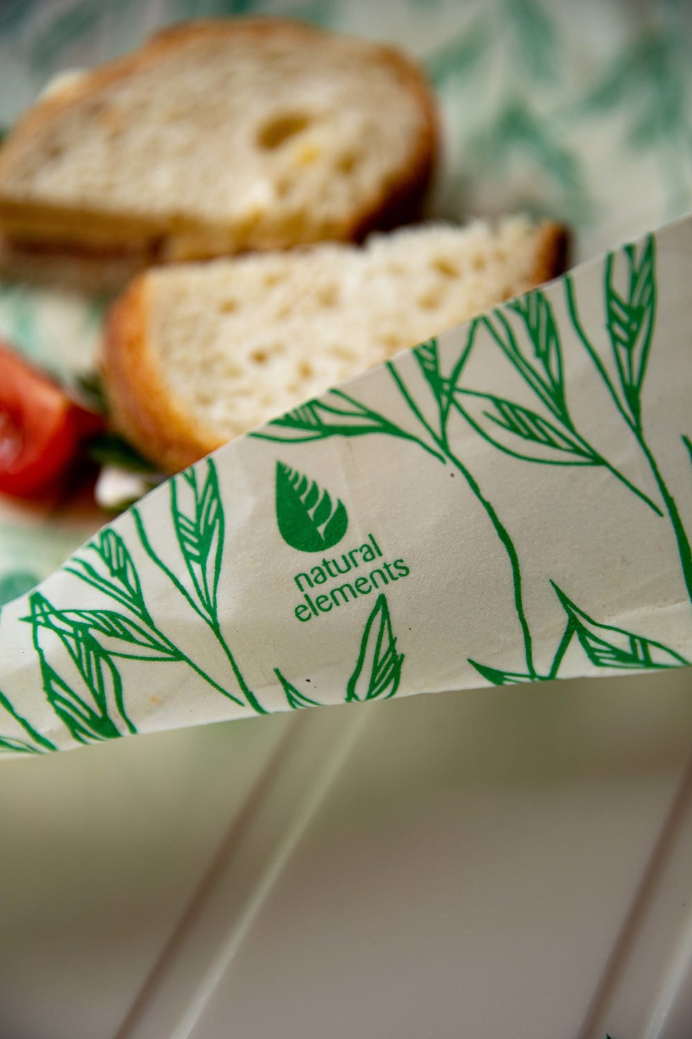 Rollo de film transparente reutilizable de algodón verde y blanco - Maisons du Monde
