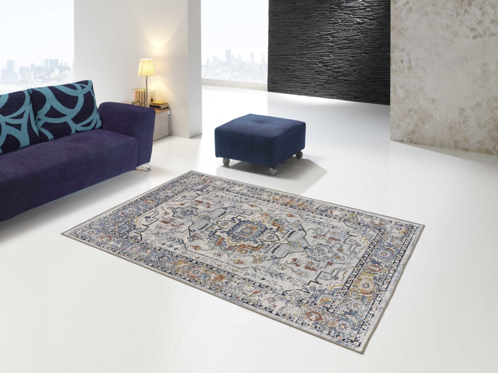 Alfombra vintage gris/multicolor 120x170 cm - Maisons du Monde