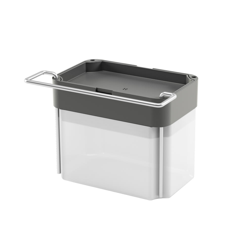 Metaltex Distributeur à savon pour éponge Gris Pvc - Poly Chlorure De Vinyle