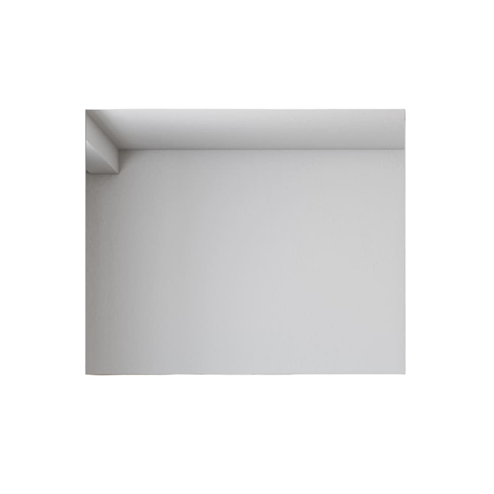 Specchio rettangolare da parete con LED 70x75 cm - Modello Contemporaneo - Argentato - Alluminio