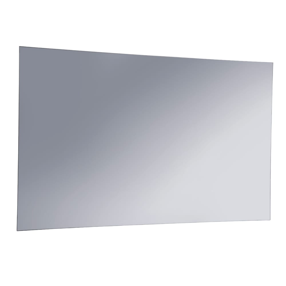 Specchio rettangolare da parete con LED 120x75 cm - Modello Contemporaneo - Argentato - Alluminio