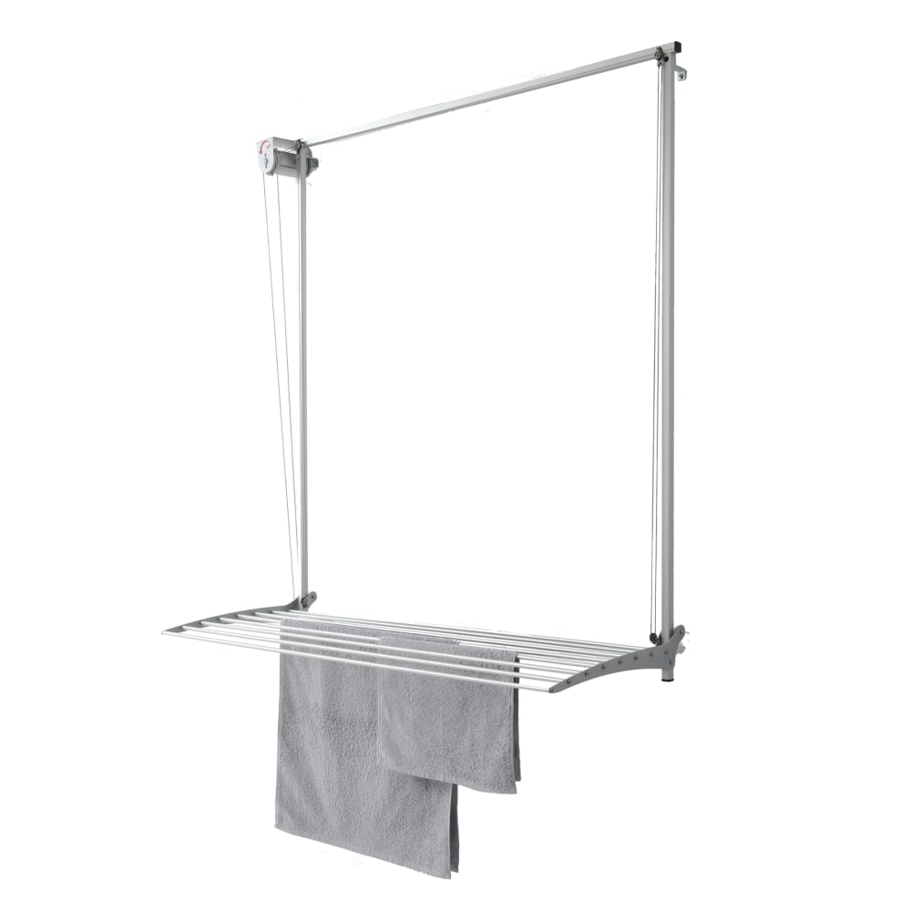 Stendino da parete grigio verticale 108x52x137 cm - Grigio - Alluminio