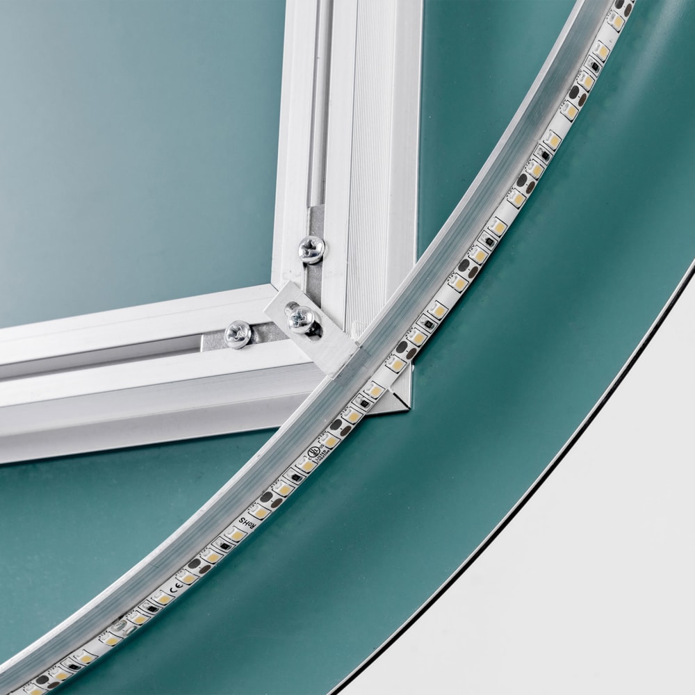 Specchiera rotonda da parete, con LED diametro 80cm - Foxydry