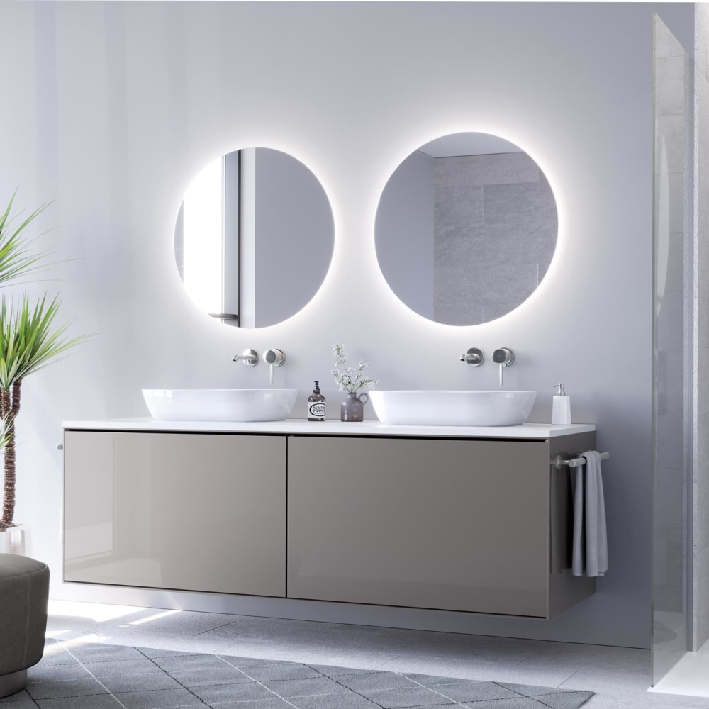 Specchio rotondo da parete, specchiera tonda con LED diametro