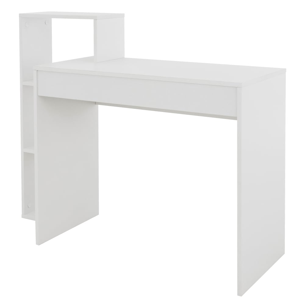 Schreibtisch mit Regal 110x72x40 cm Weiß aus Holz - Maisons Du