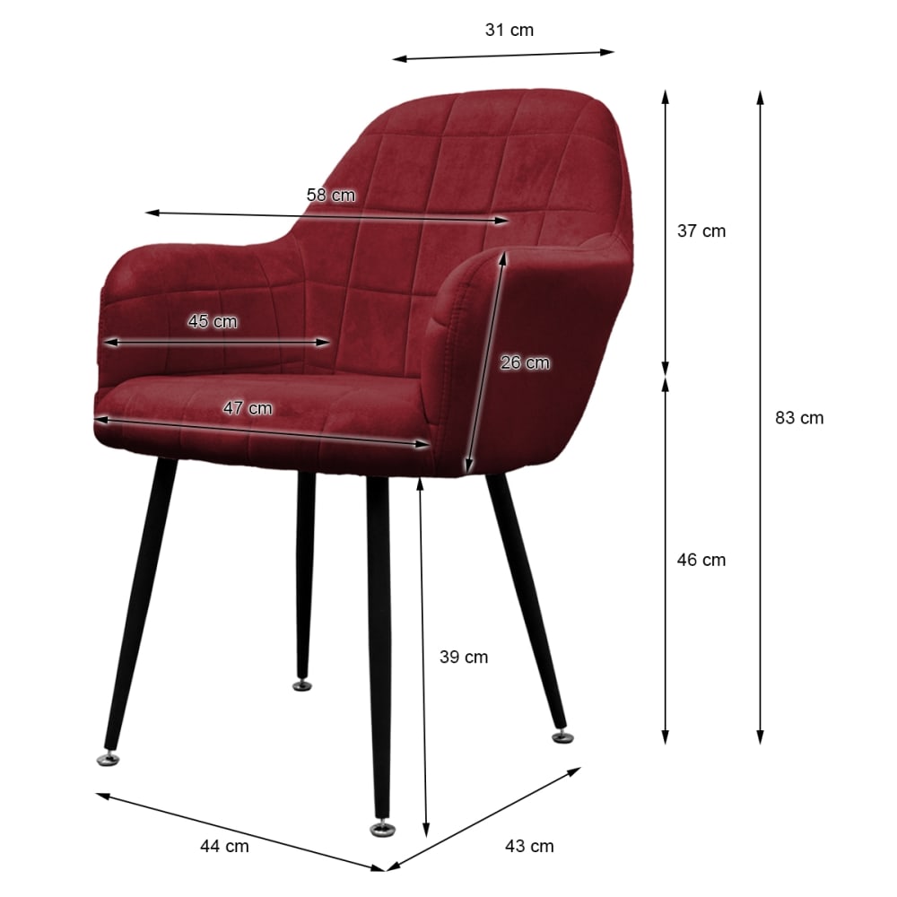 4er Set Esszimmerstühle Bordeaux-Olive  Samtbezug-Kunstleder