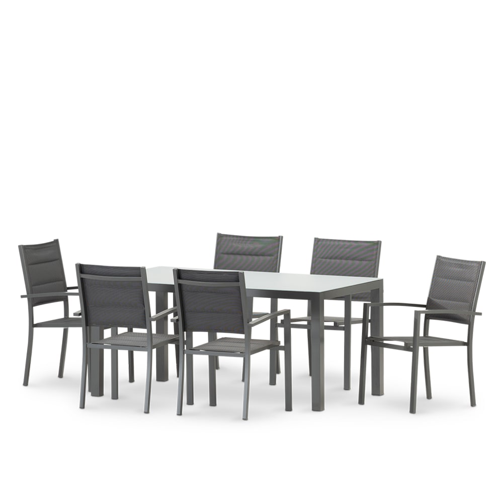 Table 160×90 et 6 chaises
