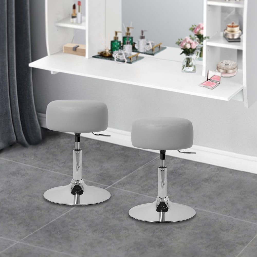 Set 2 Sgabelli Rotondi Ø33 cm Altezza Regolabile - ML-Design