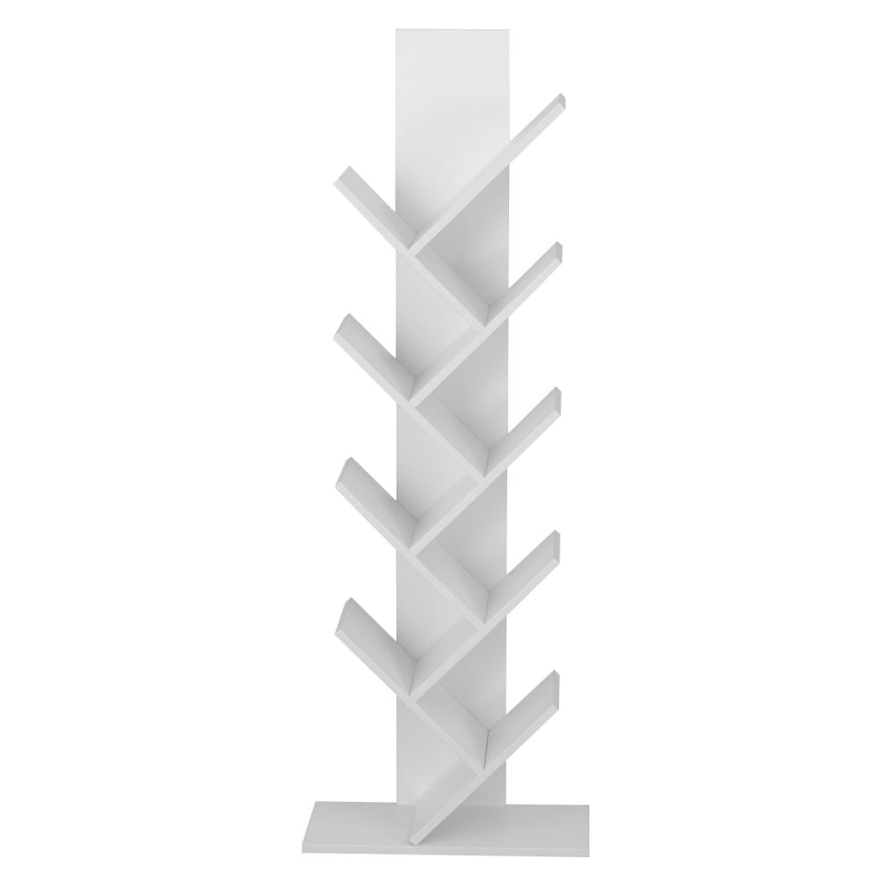 Libreria inclinata a 8 ripiani bianco - Happy Garden