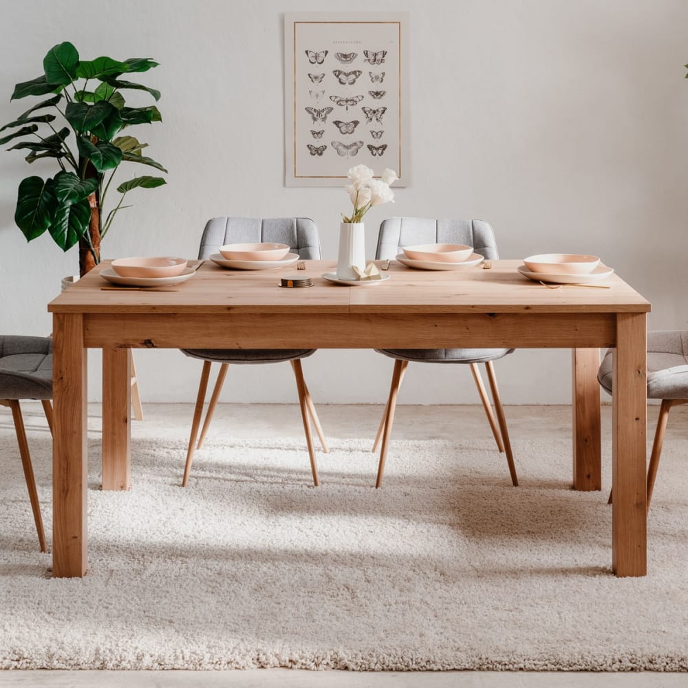 Table à manger extensible 160/215 cm bois - Maisons du Monde