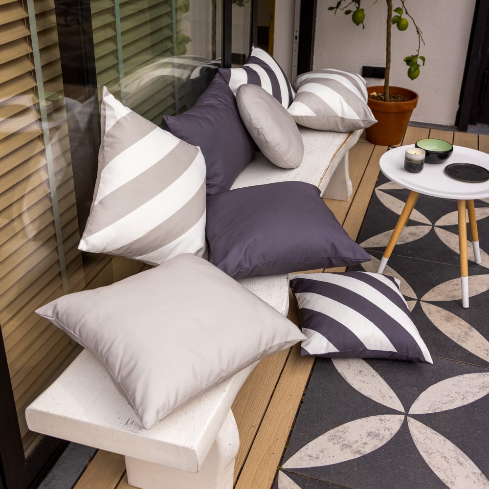 Housse de coussin Gris 40x60 cm — vue 4