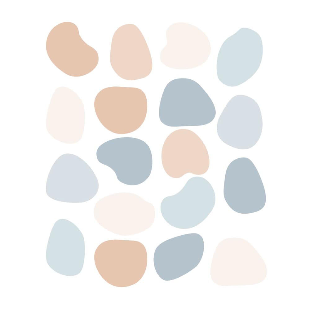 Vinilos decorativos adhesivos pared azul y beige