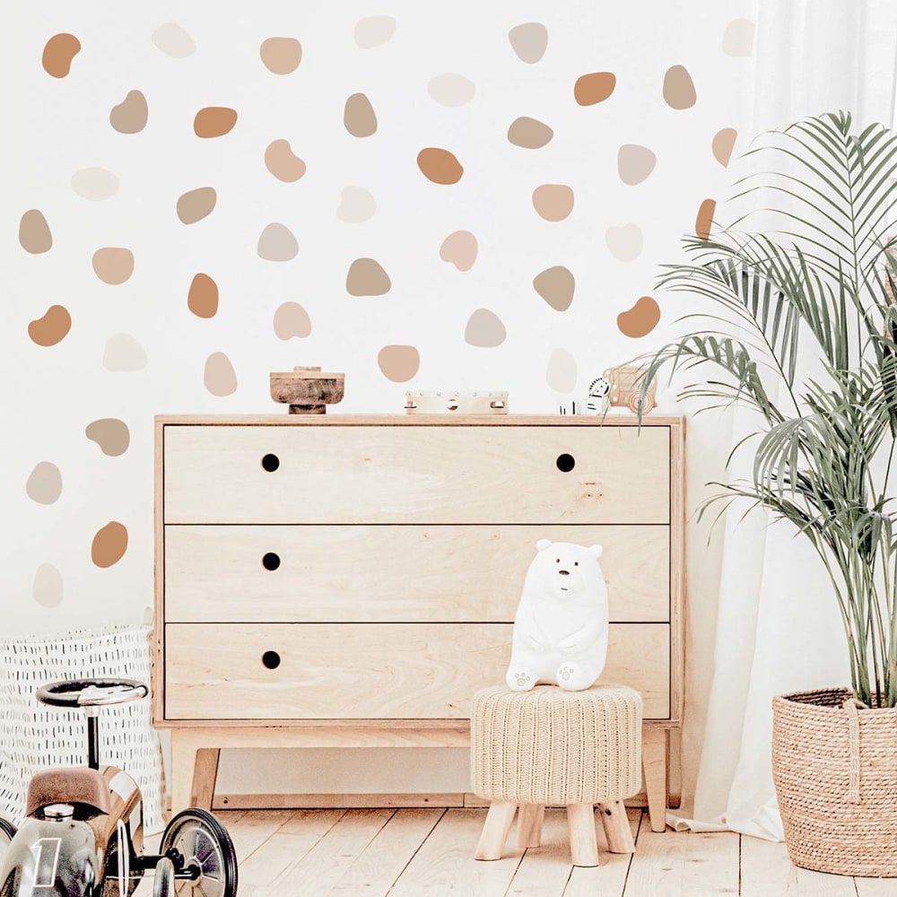 Stickers muraux en vinyle cailloux marron et beige - Maisons du Monde