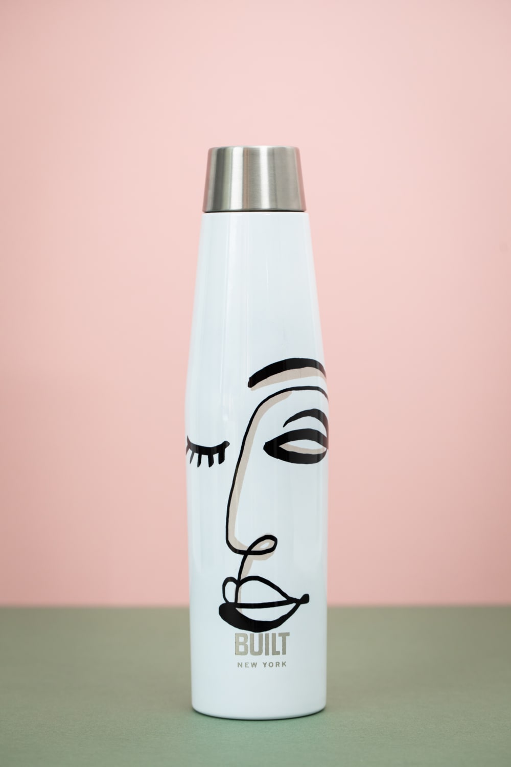Bouteille isotherm 540ml acier inoxydable noir & blanc - Maisons du Monde