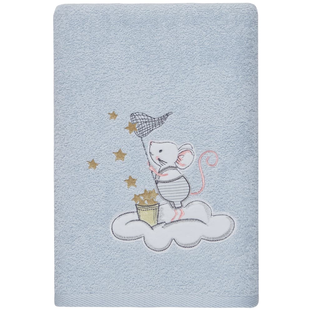 Sensei Maison Ddrap de bain enfant ciel Bleu Certifié Oeko-Tex Coton - 1x1x1cm