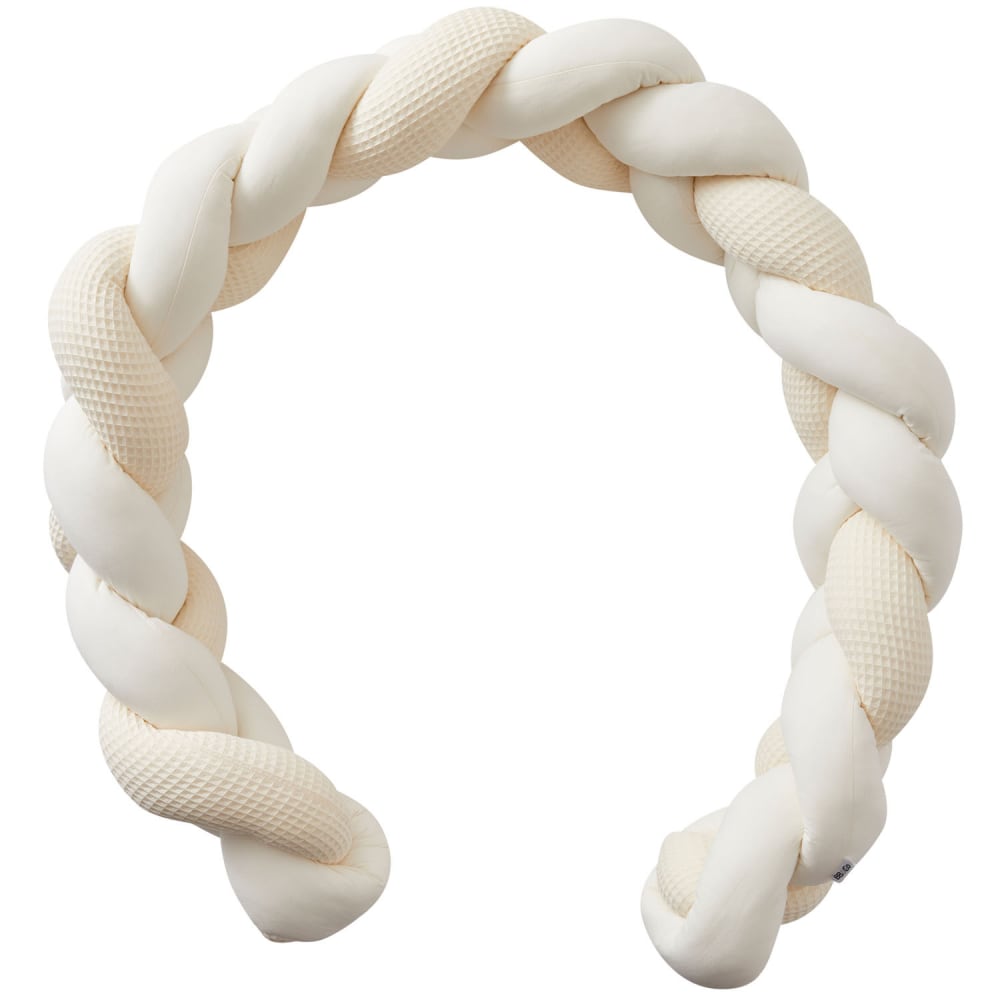 Treccia paracolpi universale per lettino nido d'ape - Beige - Cotone