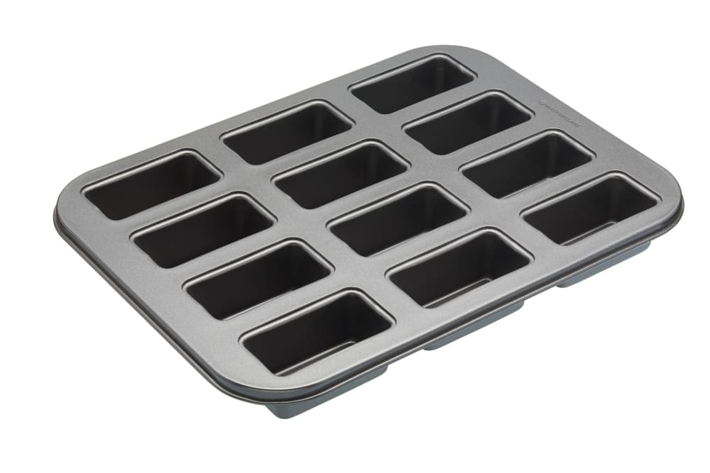 Molde para tartas 12 agujeros en acero negro