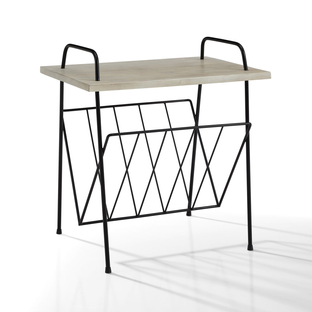 Socle pour tourne-disque et rangement de vinyles en noir