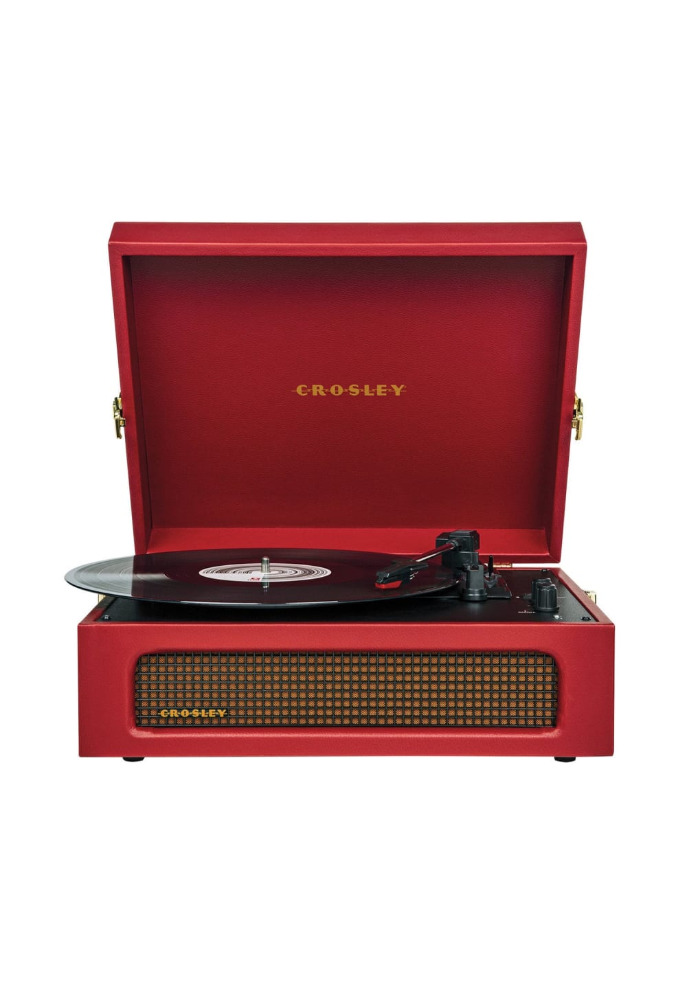 Crosley Tragbarer Plattenspieler mit Bluetooth burgunderrot - Holz