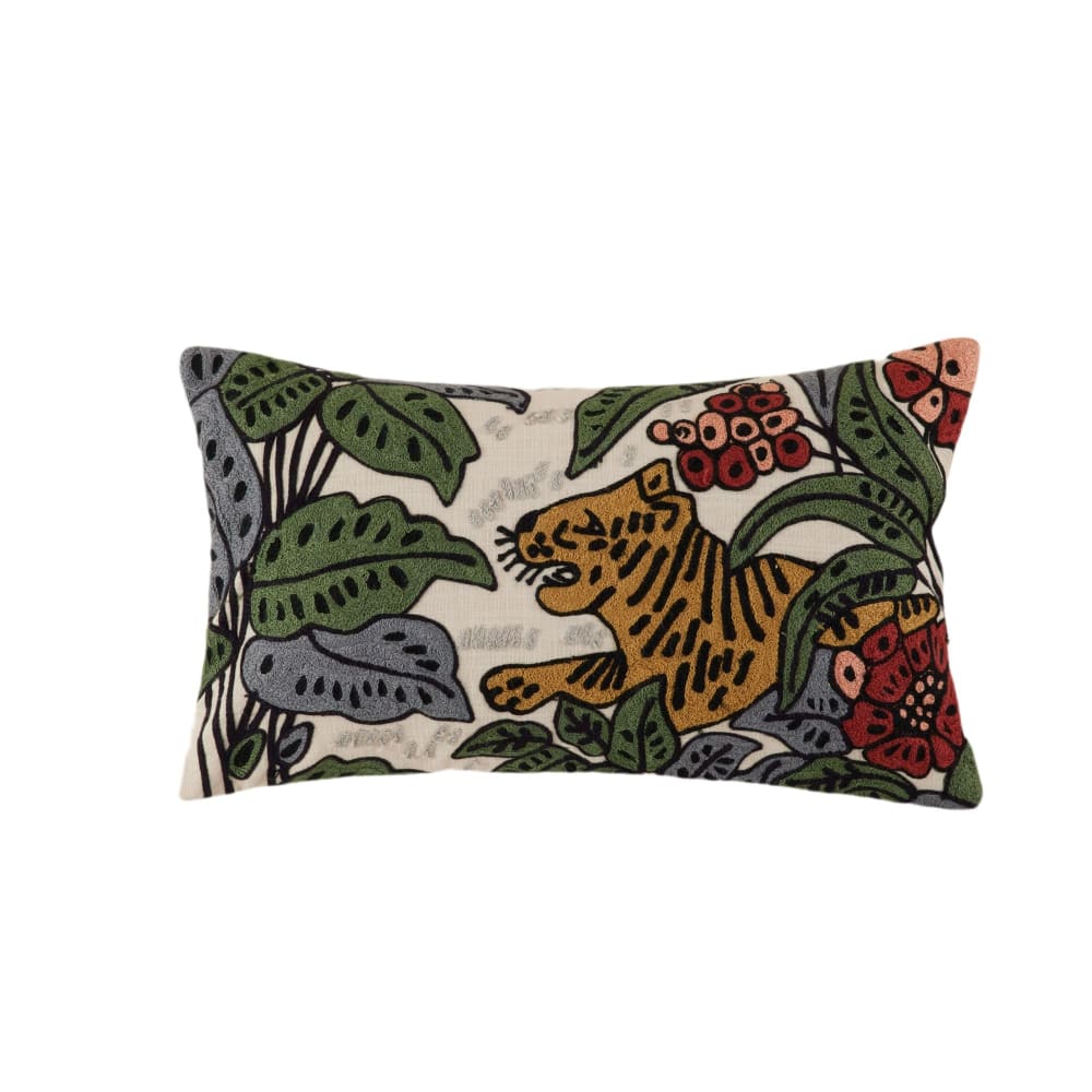 Housse de coussin en coton ecru 28x47 cm