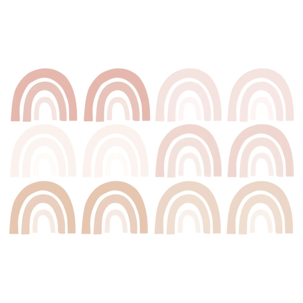 Decochic Selbstklebende Vinylaufkleber mit kleinen Regenbogenmotiven, rosa Pva - Polyvinylacetat Kinder