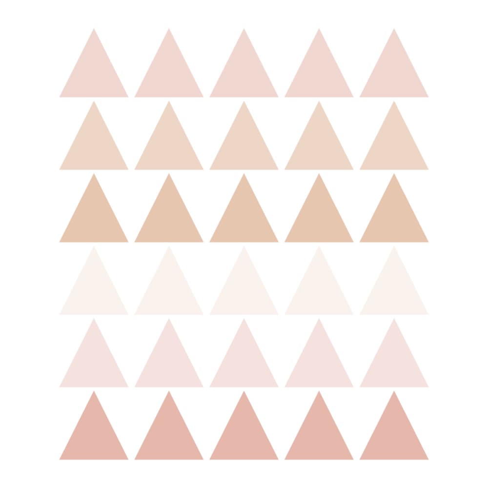Vinilos decorativos adhesivos triangulos rosa y beige