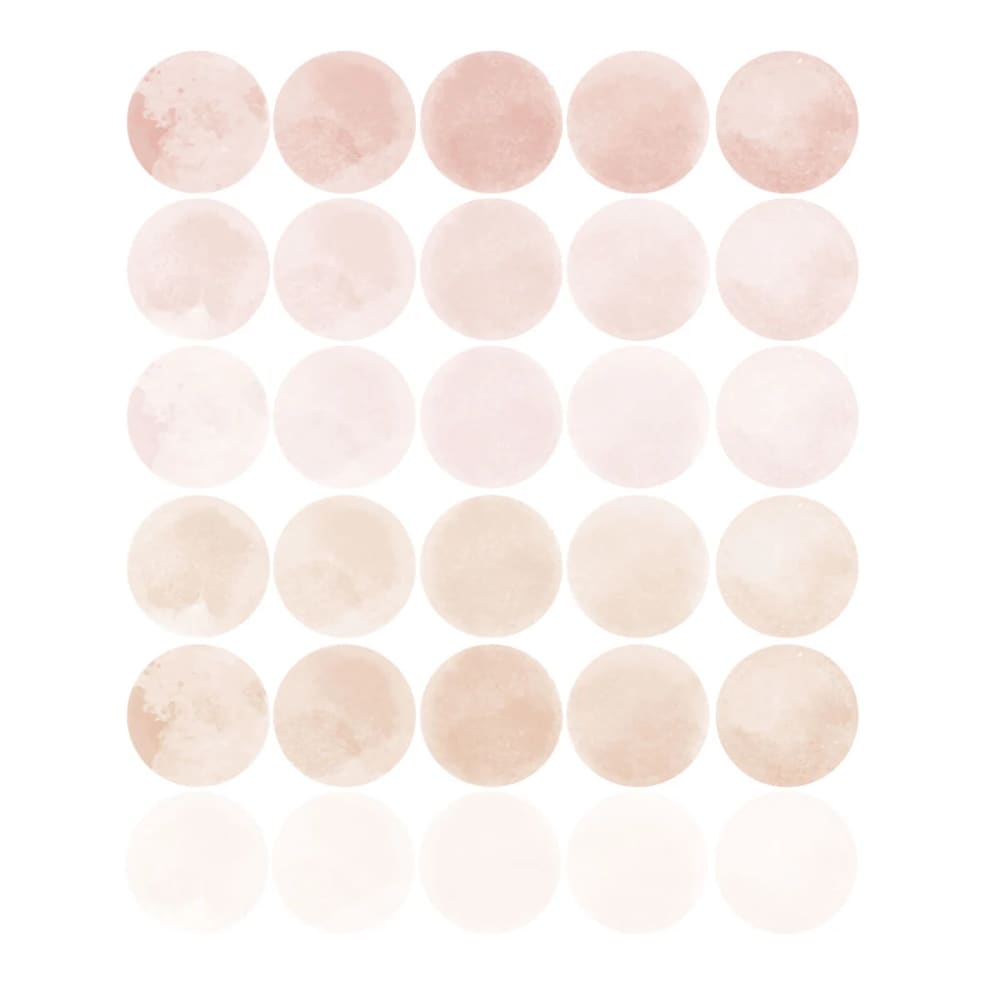 Decochic Selbstklebende Vinylaufkleber mit runden Aquarellmuster, rosa Pva - Polyvinylacetat Kinder