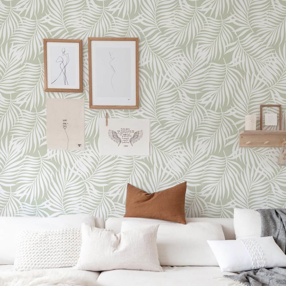 Papel pintado autoadhesivo tropical verde 50x300 cm