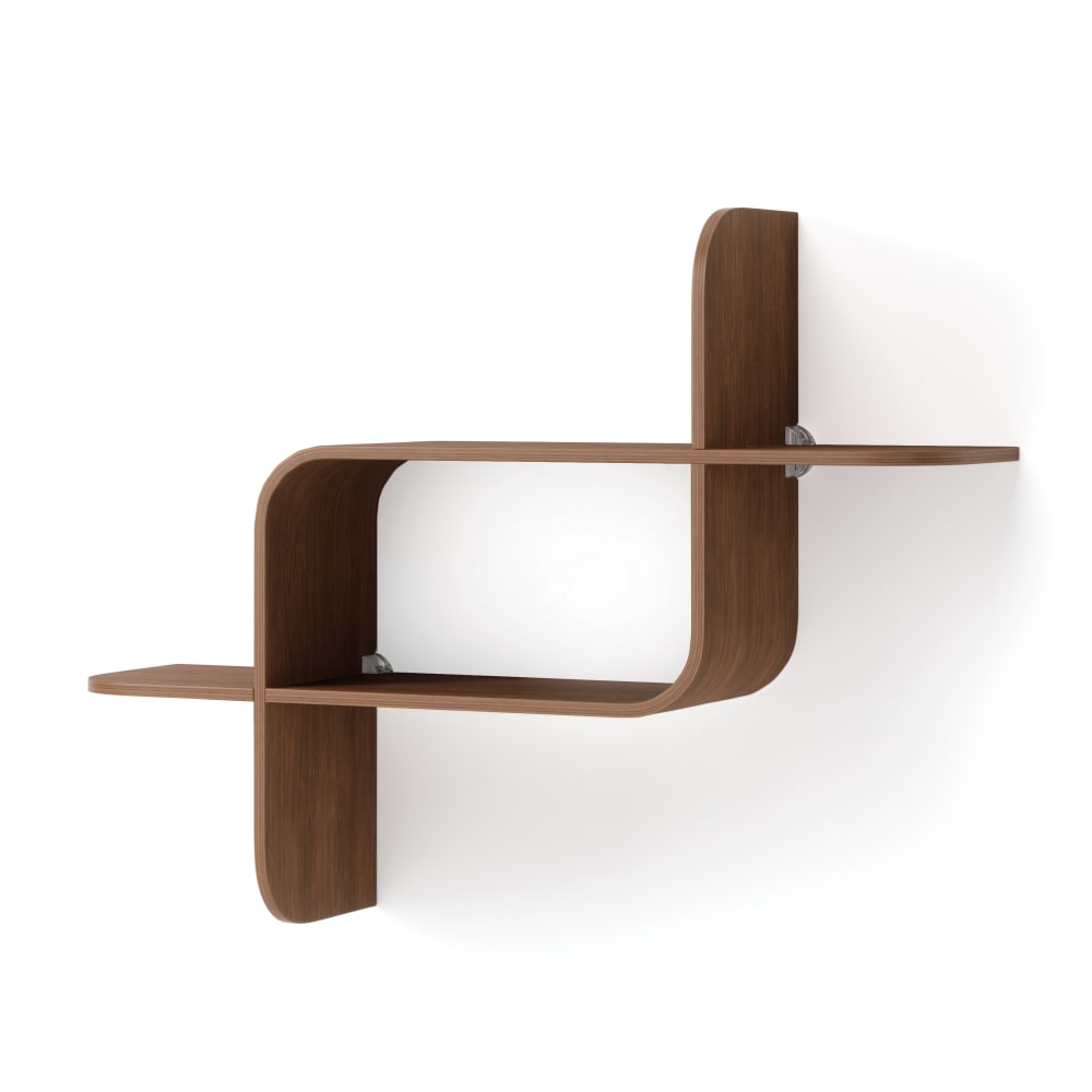 Étagère murale  en bois noyer