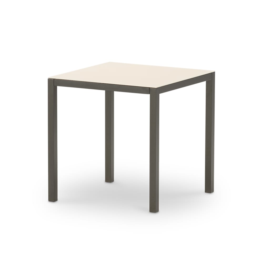 Mesa de comedor / balcón 70×70 cm marrón