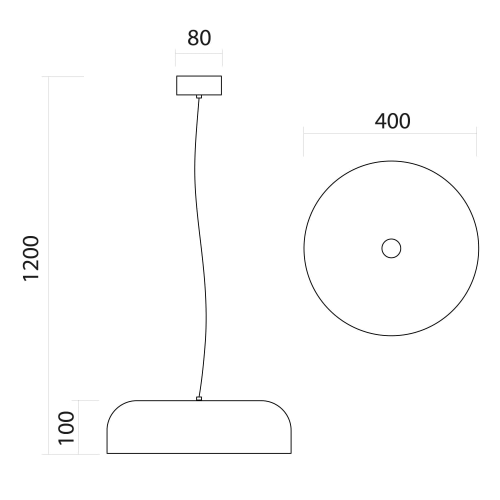 Tuzzi - lampe à suspension en métal doré bianco e27 — vue 3