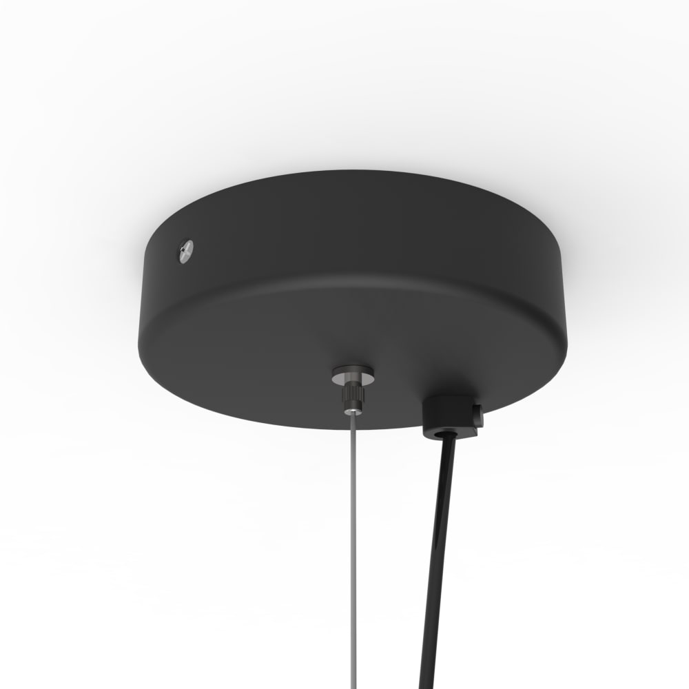 Joe - lampe à suspension en métal noir e27 — vue 4