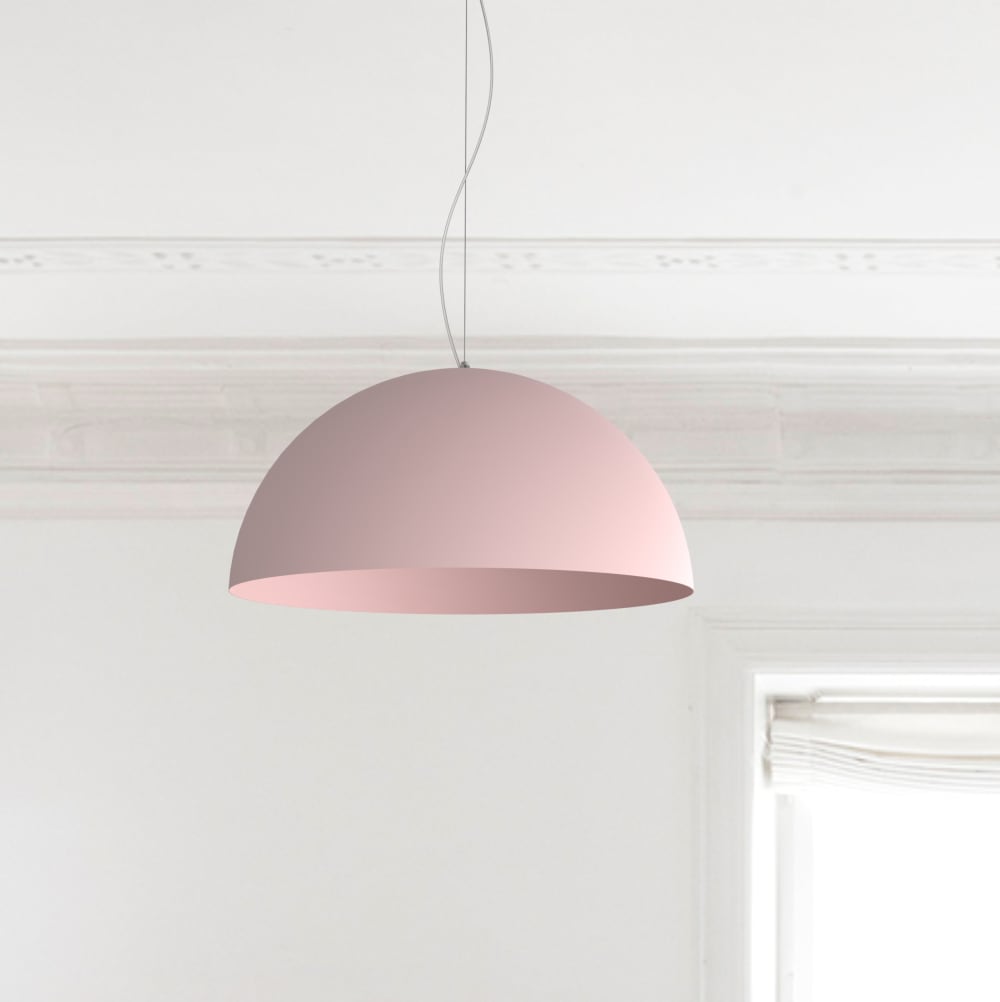 Cassis - lampe à suspension en métal rose e27 — vue 3