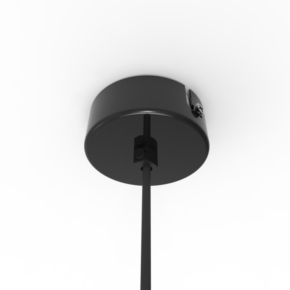 Joe - lampe à suspension en métal noir lucido e27 — vue 4