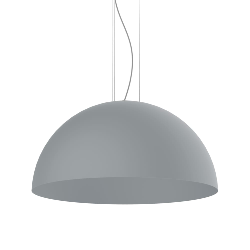 Cassis - lampe à suspension en métal gris e27