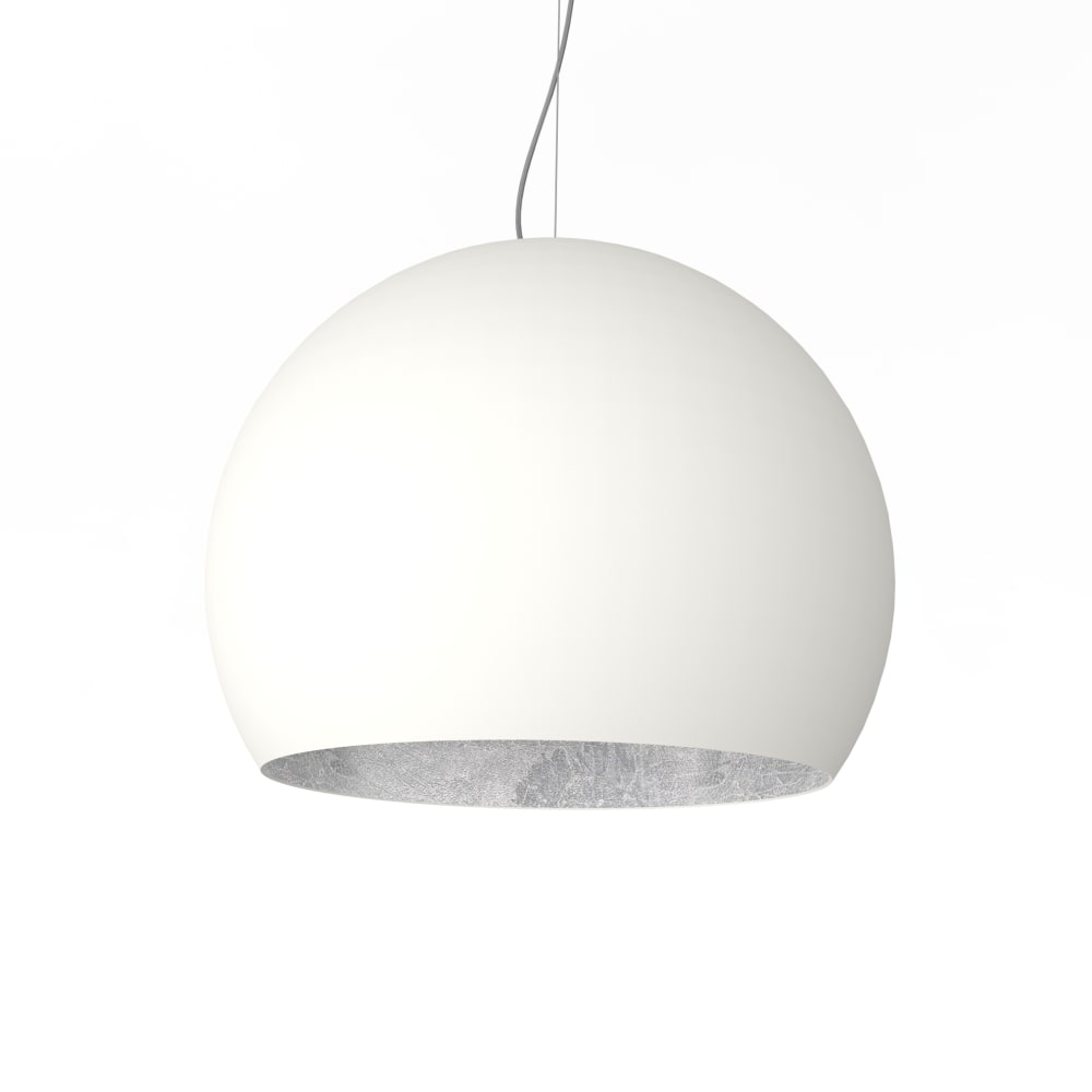 Joe - lampe à suspension en métal argenté bianco e27 Joe - lampe à suspension en métal argenté bianco e27