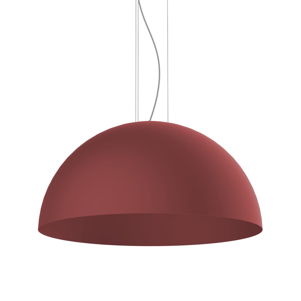 Cassis - lampe à suspension en métal rouge e27