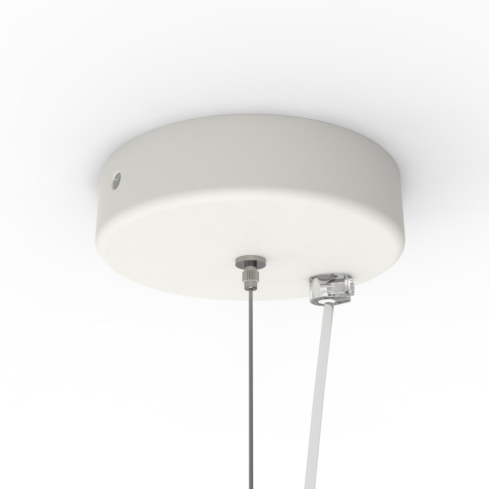Joe - lampe à suspension en métal blanc e27 — vue 4