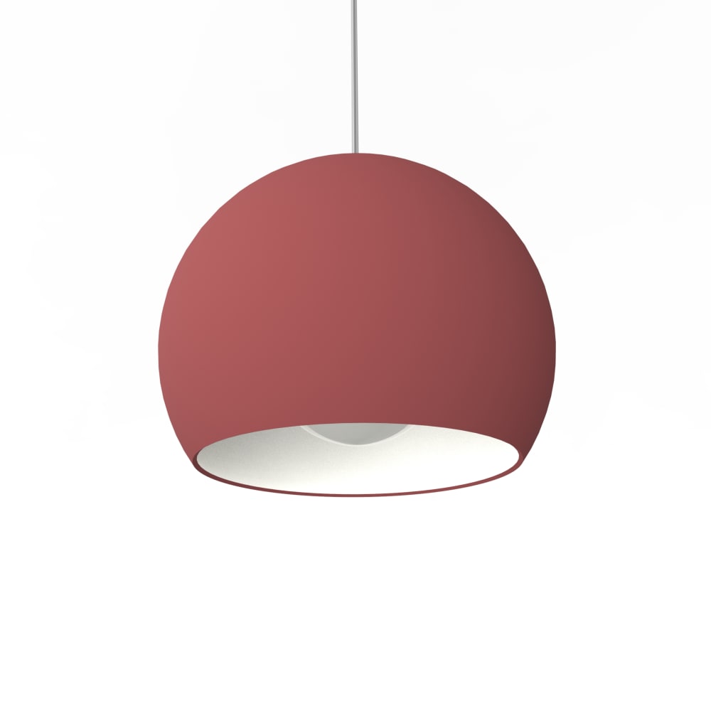 Joe - lampe à suspension en métal rouge bianco e27