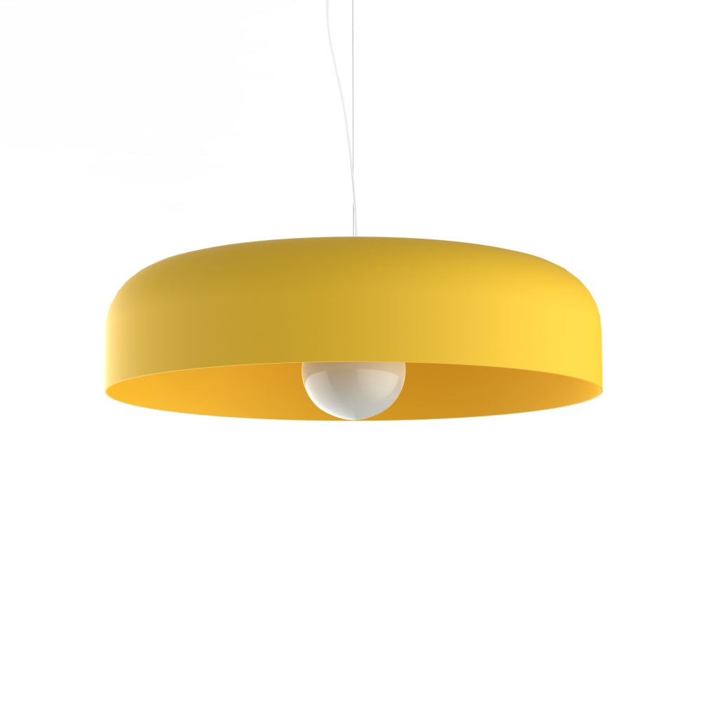 Suspension en métal jaune E27