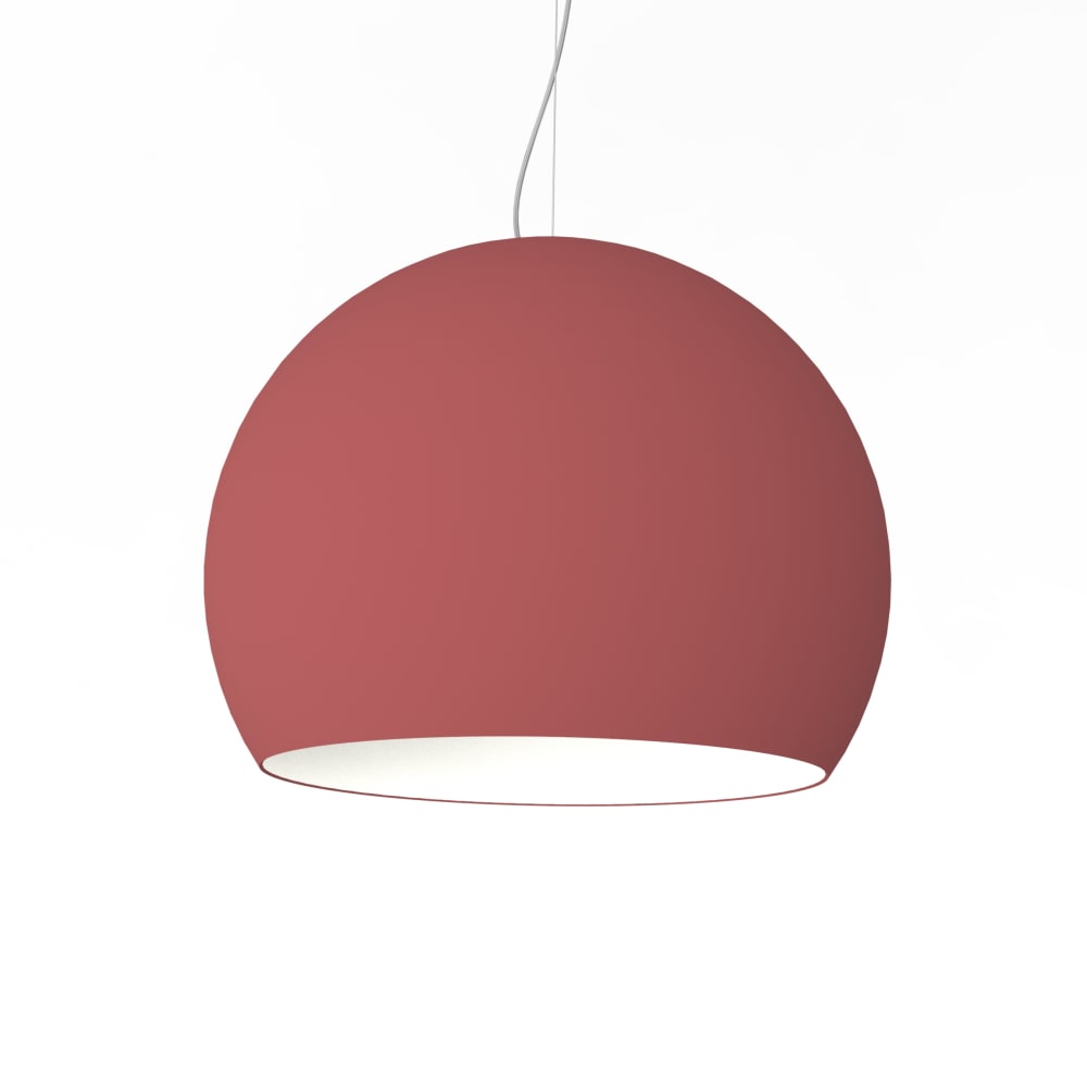 Joe - lampe à suspension en métal rouge bianco e27