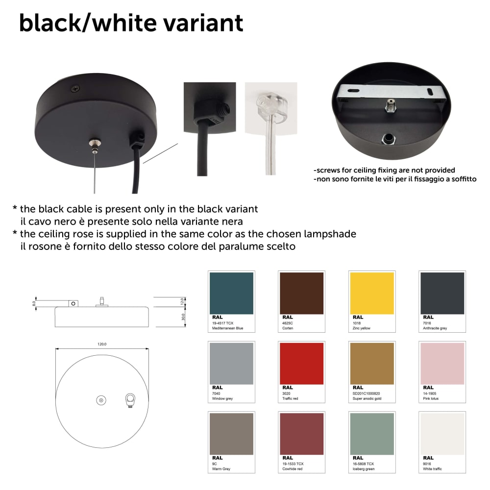 Cassis - lampe à suspension en métal corten e27 — vue 4